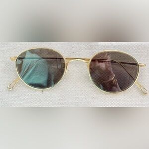 Vintage Gold Lunor Titanium Sunglasses Unisex